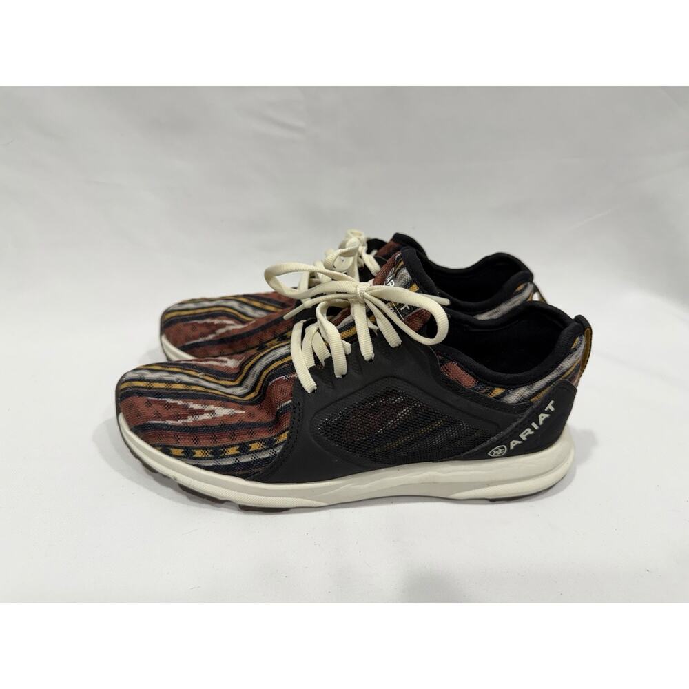 Ariat Fuse Athletic Shoes Burgundy Serape 6 Western Workwear Retail $109